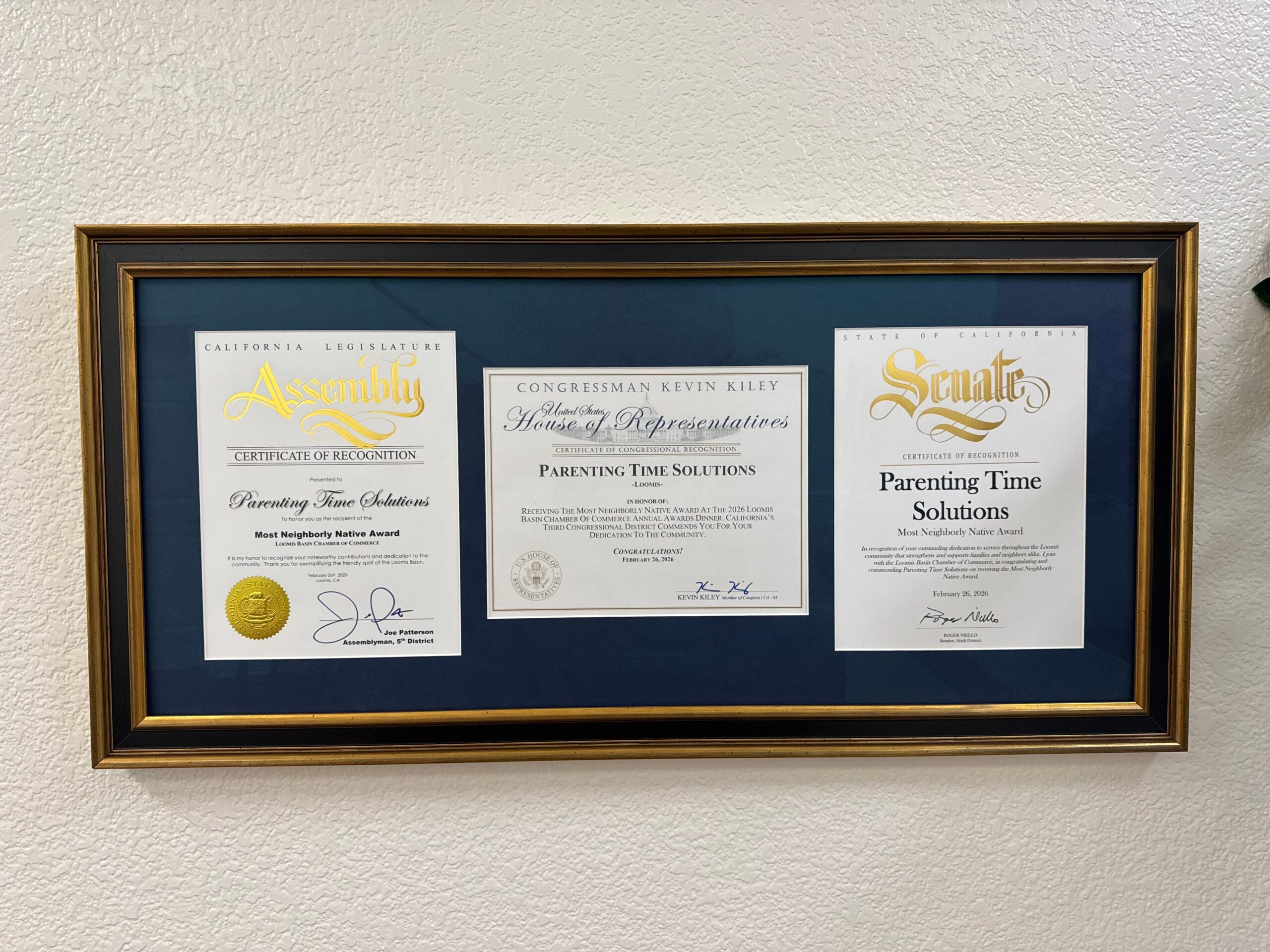 Certifications and awards earned by Parenting Time Solutions